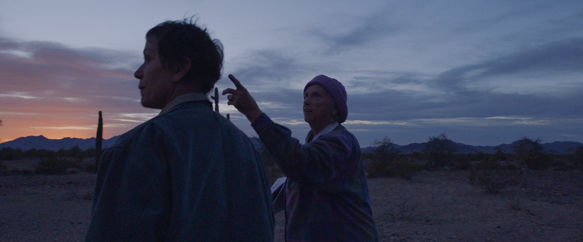 Frances McDormand and Charlene Swankie